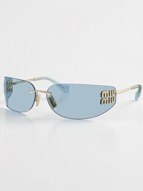 Miu Miu Evolution Rhinestone Rimless Round Sunglasses New in Case Original $500 MIU MIU Evolution Rhinestone  main image 2